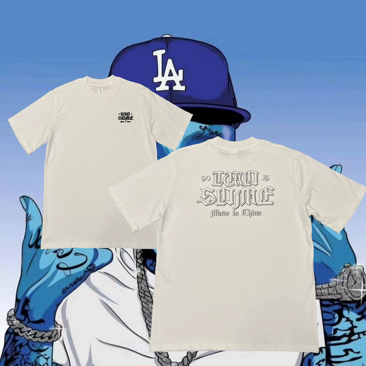 300-граммовый тяжелый американский hiphop West Coast хип-хоп bboyT Футболка ретро old school плюс размер с коротким рукавом толстый