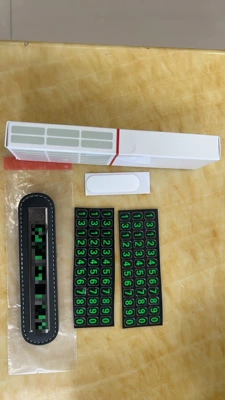 phone phone move license plate — Nömrəli dayanma kartı - actual-pictures-including-color-box-packaging