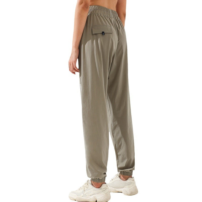 Pantalones deportivos de cintura alta para mujer con estampado de letras, corte holgado adelgazante, pantalones transpirables para correr y hacer ejercicio, pantalones de yoga adelgazantes.