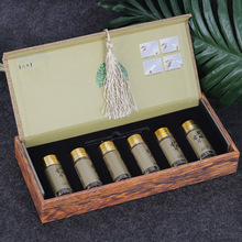 沉香條插煙越南芽庄沉香木煙片煙絲禮盒裝自用抽煙絲伴侶 6小瓶裝