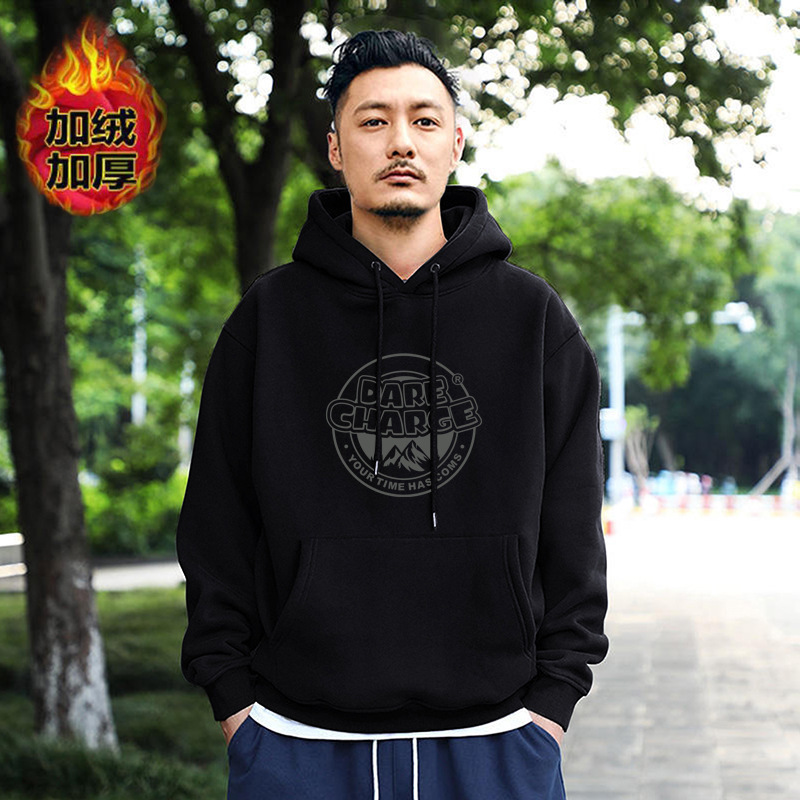 Black Hooded fleece-lined -990 [Quality Edition] GL