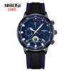 Nibosi watch Essence Steel Moon Phase Watch Foreign Trade Explosion True Three Eyes Six Type quartz men's watches batch wholesale