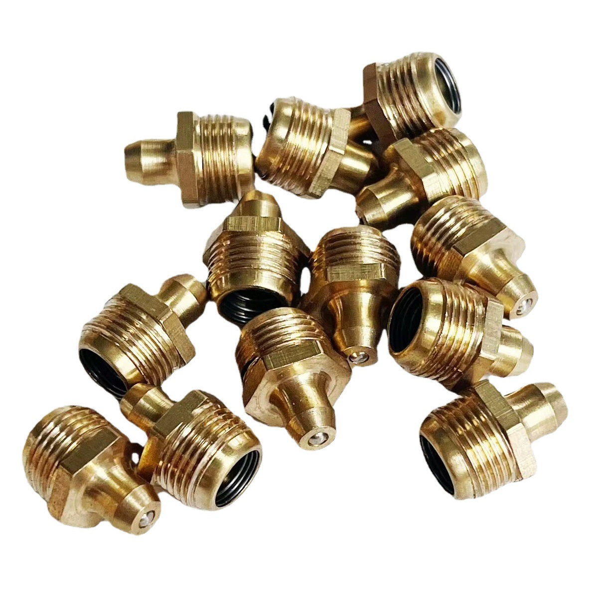 GB Масляная форсунка из чистой меди Прямопроходная Форсунка Прямолинейная Форсунка Изгиб 45 градусов 90 градусов Изгиб M6M8M10x1