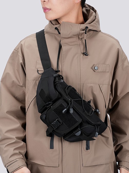 Mochila de ciclismo Mochila deportiva al aire libre Mochila de pecho resistente al desgaste Viajes de montaña Luya Mochila táctica multifuncional