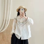 宽松新款碎花秋季棉衬衫