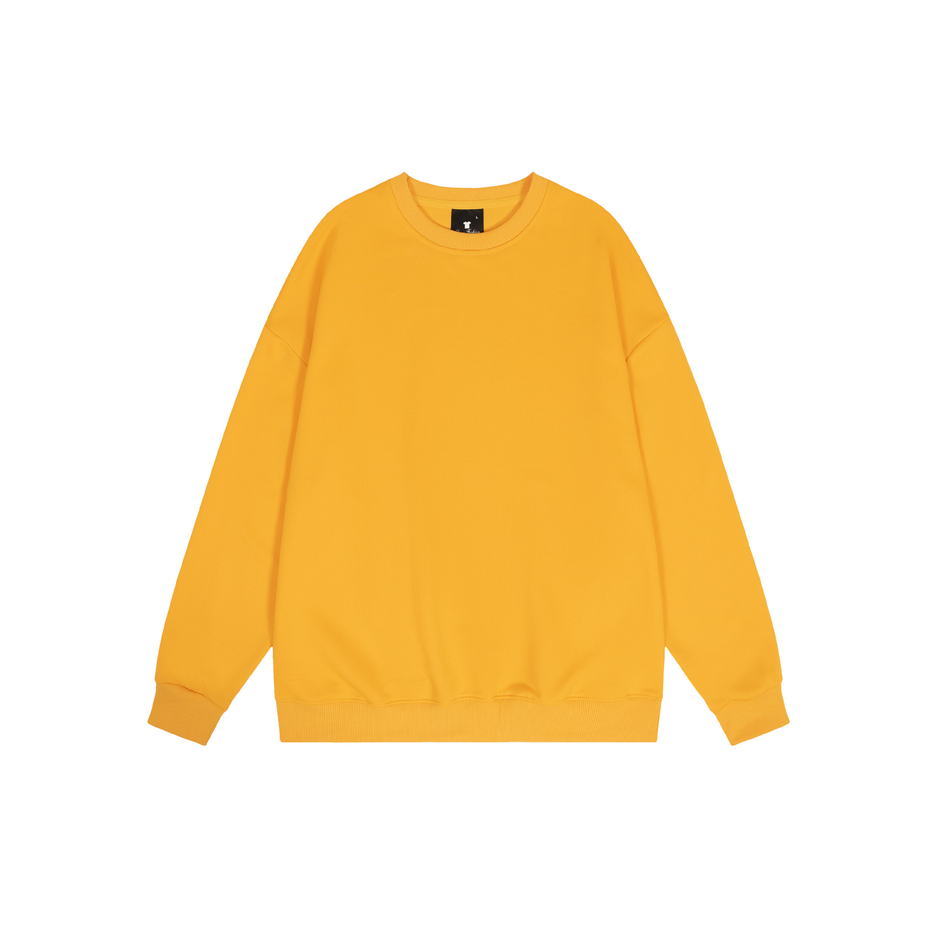 Sudadera de cuello redondo de color sólido TEMU de Amazon transfronteriza, totalmente de poliéster, unisex, manga larga, venta al por mayor directamente de fábrica.