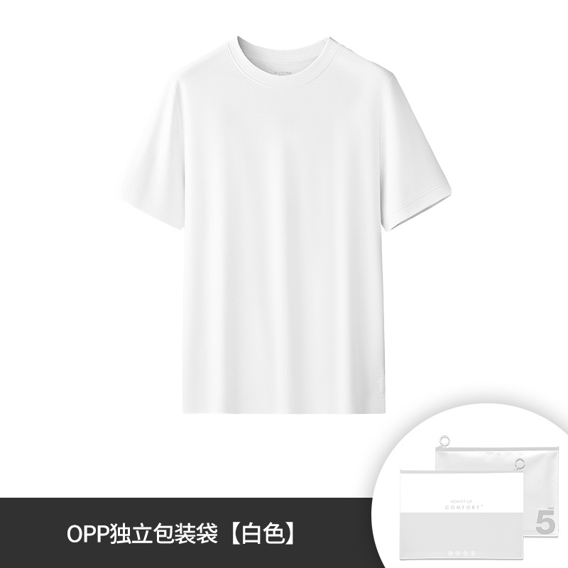 Nueva camiseta elegante de jacquard con capa de aire de doble cara con textura de sarga para deportes al aire libre, camiseta de manga corta para hombres de negocios