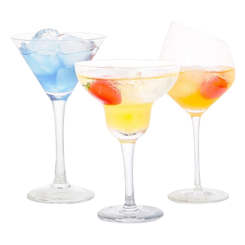 Copa de cóctel de vidrio creativo personalizado copa de vino bar martini margaret copa de champán traje de vidrio