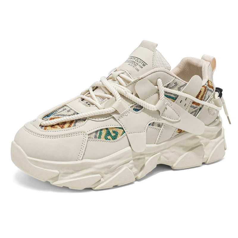 Summer footwear, trend universal men's breathable sports shoes platform for leisure, for running
