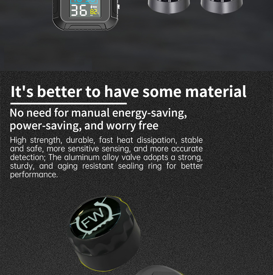 Mt20 Cross-Border Motorcycle Tire Pressure Monitor Electric Motorcycle Detector External Wireless Tire Pressure Detection System