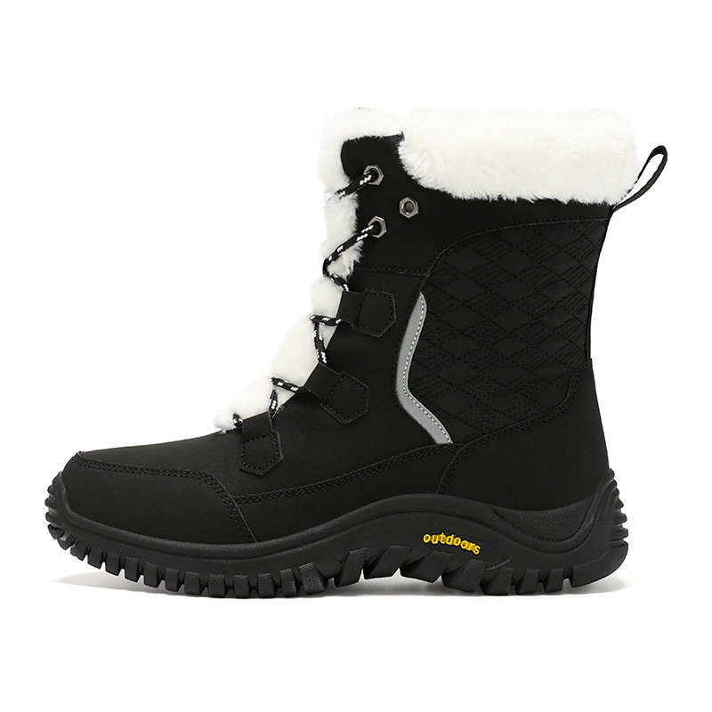 Zapatas de montaña transfronterizas, botas de nieve al aire libre, zapatas de esquí impermeables a prueba de frío, equipos de viaje de -40 grados para hombres y mujeres