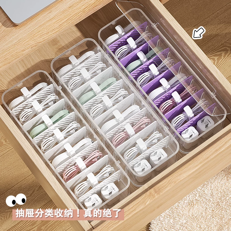 Storage box, power supply, charging cable, mobile phone, table charger
