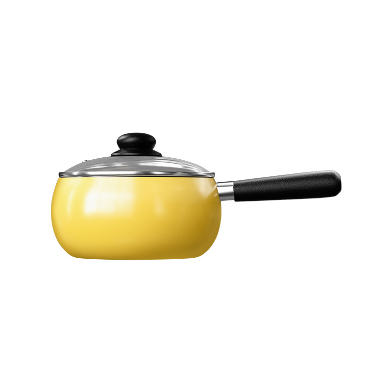 Nuevo tipo de cerámica recubrimiento de leche pequeña olla multifuncional cerámica antiadherente olla de alimentos complementarios caseros olla de macarrón estufa universal