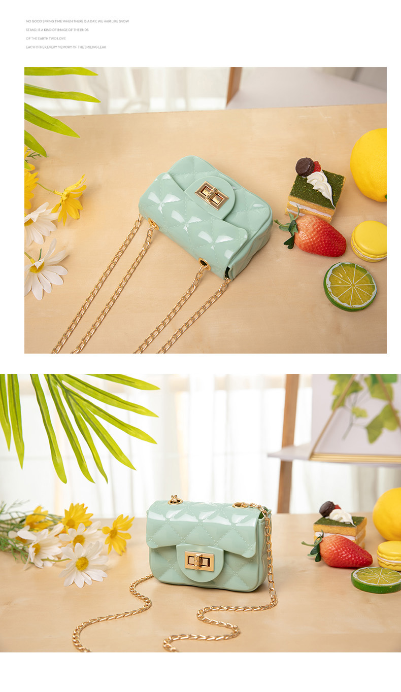 Women'S Gender Fashion Style Square Shape Small Size Women's Small Pvc Fashion Jelly Bag