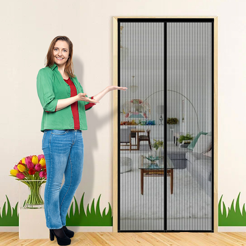 Magnetic Anti-mosquito Curtain Cross-border Magnetic Suction Summer Screen Window Screen Door Household Non-punching Adhesive Installation Easy to Remove