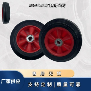 厂家供用8x2.2实心橡胶轮载重强耐磨耐用工具车仓货车使用时间长