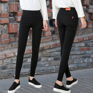 Spring and Autumn Outer Wear Pencil Pants Thin plus size Leggings Slim-fit Small Black Pants Women's Slim-fit Pencil Pants Trousers