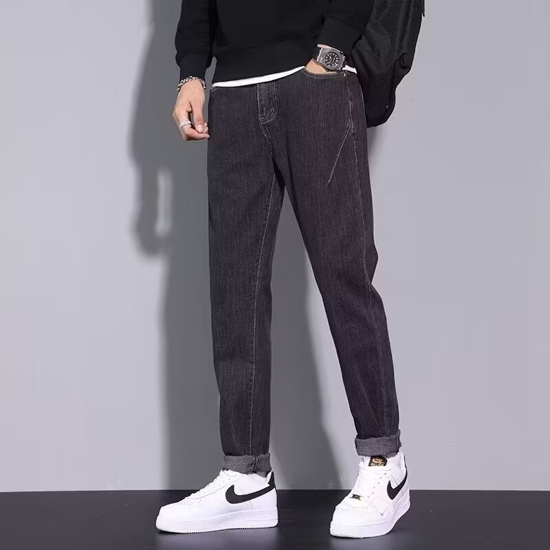 Red Bull-2024 otoño e invierno nuevos productos jeans simples micro-elásticos pantalones de lujo ligeros 2298-P48 nuevos hombres de moda