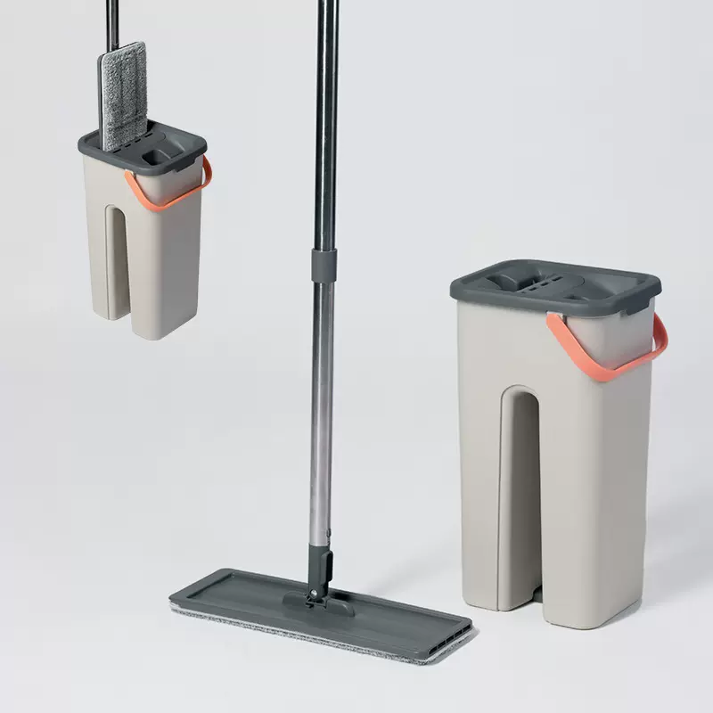 mop小号刮刮乐拖把套装平板拖把免手洗桶MOP干湿两用超细纤维