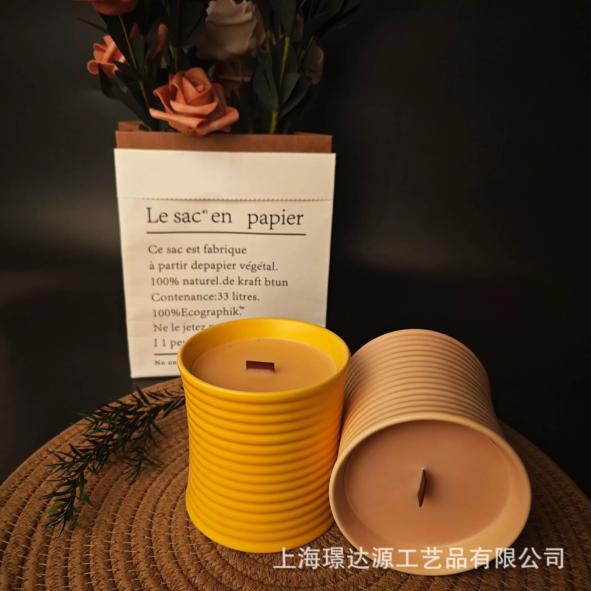 Aromatherapy, ceramic candle, tea cup wax agate, gold and silver