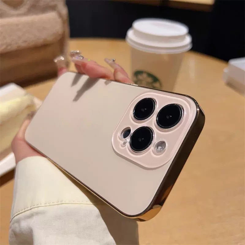 纳米电镀原机色磨砂适用iPhone17手机壳全包镜头膜肤感苹果16硬壳|undefined