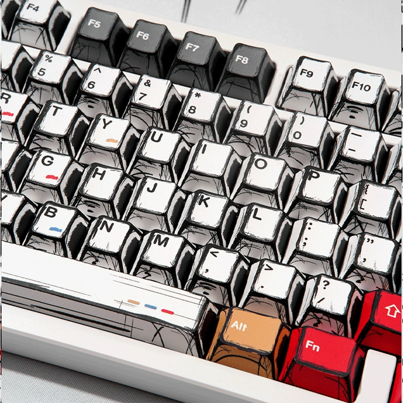 Набор колпачков Manga Wind Pyrite — PBT с магнитным стержнем, совместим с ACE60/Wolf F/Spider/87