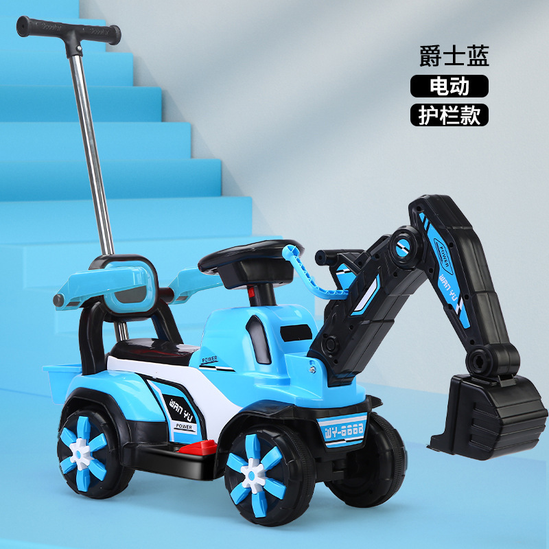 Excavadora coche de ingeniería de juguetes para niños 1 - 5 años de edad puede montar excavadora eléctrica coche eléctrico