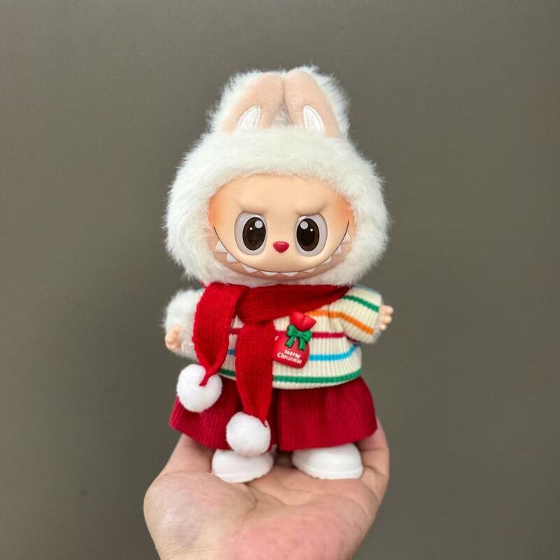 【衣類のみ】ラブブ labubu ベビー服 17cm ペンダント 1代目・2代目 ビニールぬいぐるみ 服セット|undefined
