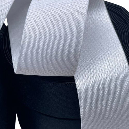 Glossy polyester elastic band non-slip fur bottom underwear shoulder straps bra suspenders pants glossy elastic webbing wholesale