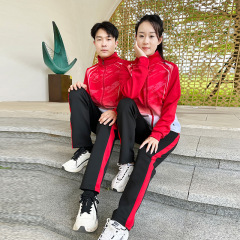厂家直销男女新款运动套装初中学生校服高中生班服春秋情侣运动服