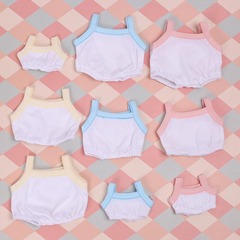 10cm jumpsuit 20cm cotton doll sling crawling suit fat body universal baby clothes 15cm doll dress-up clothes