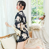 Women's kimono Sexy Satin Pajamas nightdress uniform seduction suit