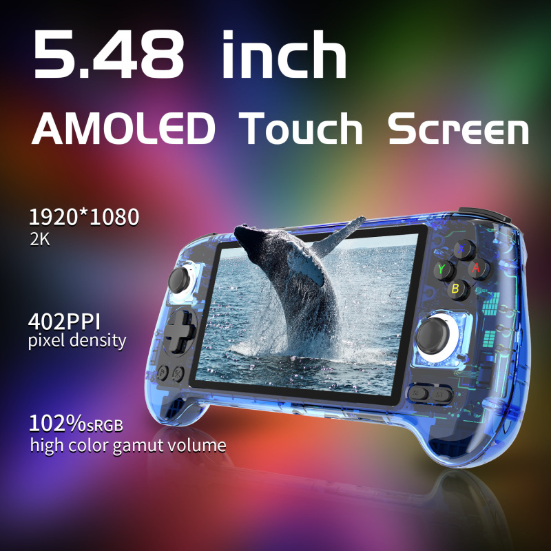 ANBERNIC RG556掌机安卓13游戏机连电视2024大屏霍尔摇杆手柄掌机|undefined