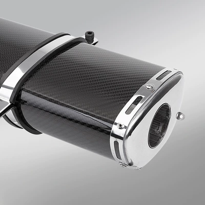 steel split mid-section exhaust pipe: Motorcycle exhaust pipe