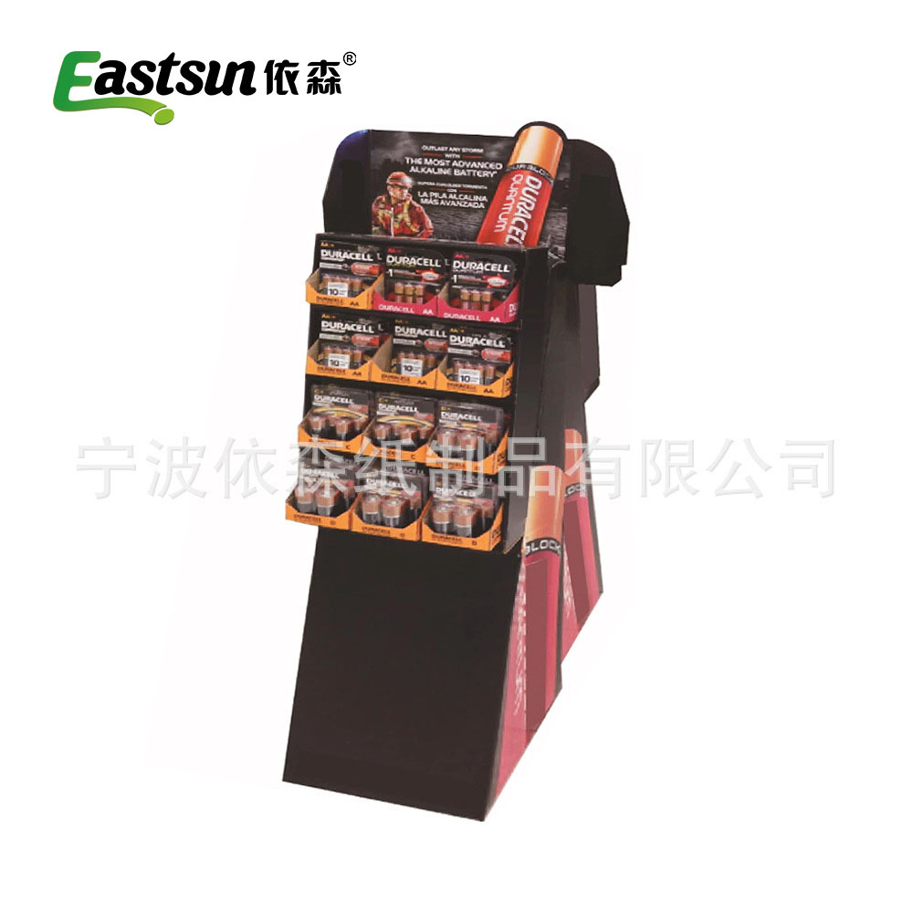 电池展架 纸展架定制 展架定制 展架印刷 电池放置架 促销展架