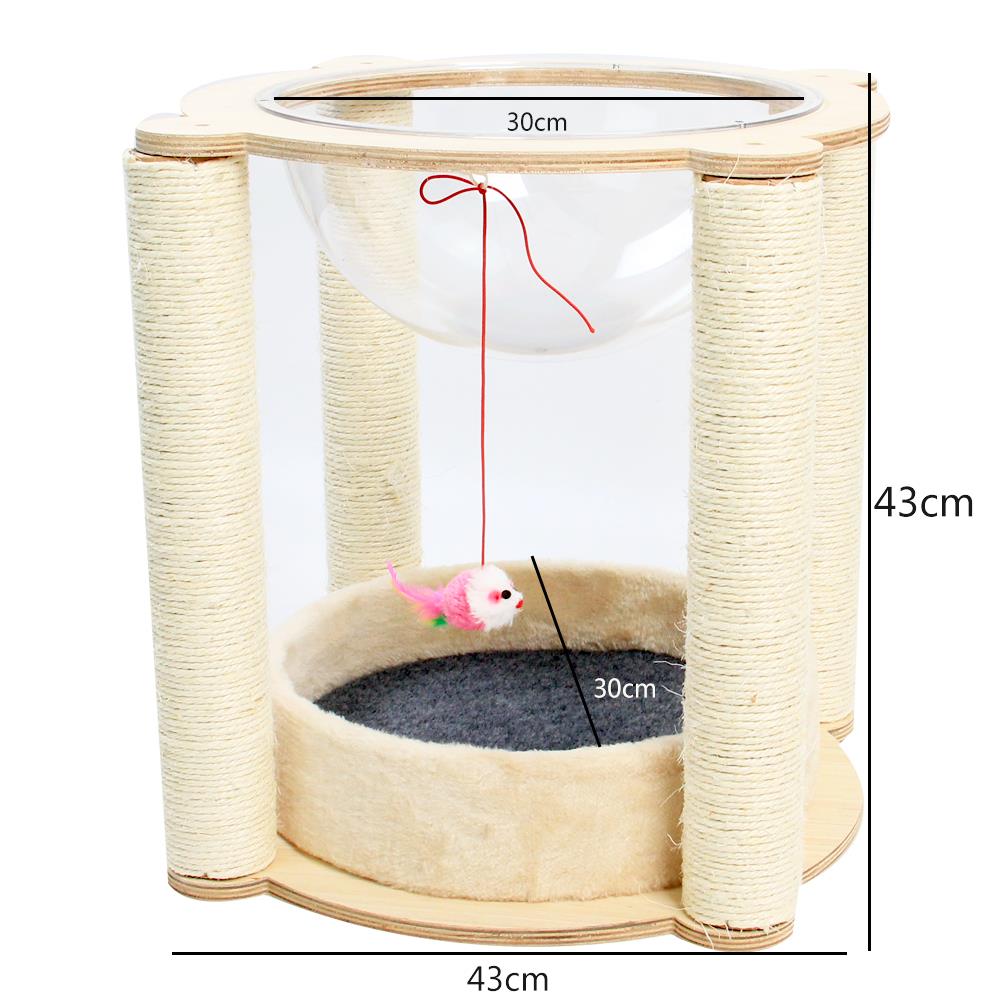 단단한 나무 다층 보드 공간 캡슐 2층 사이잘삼