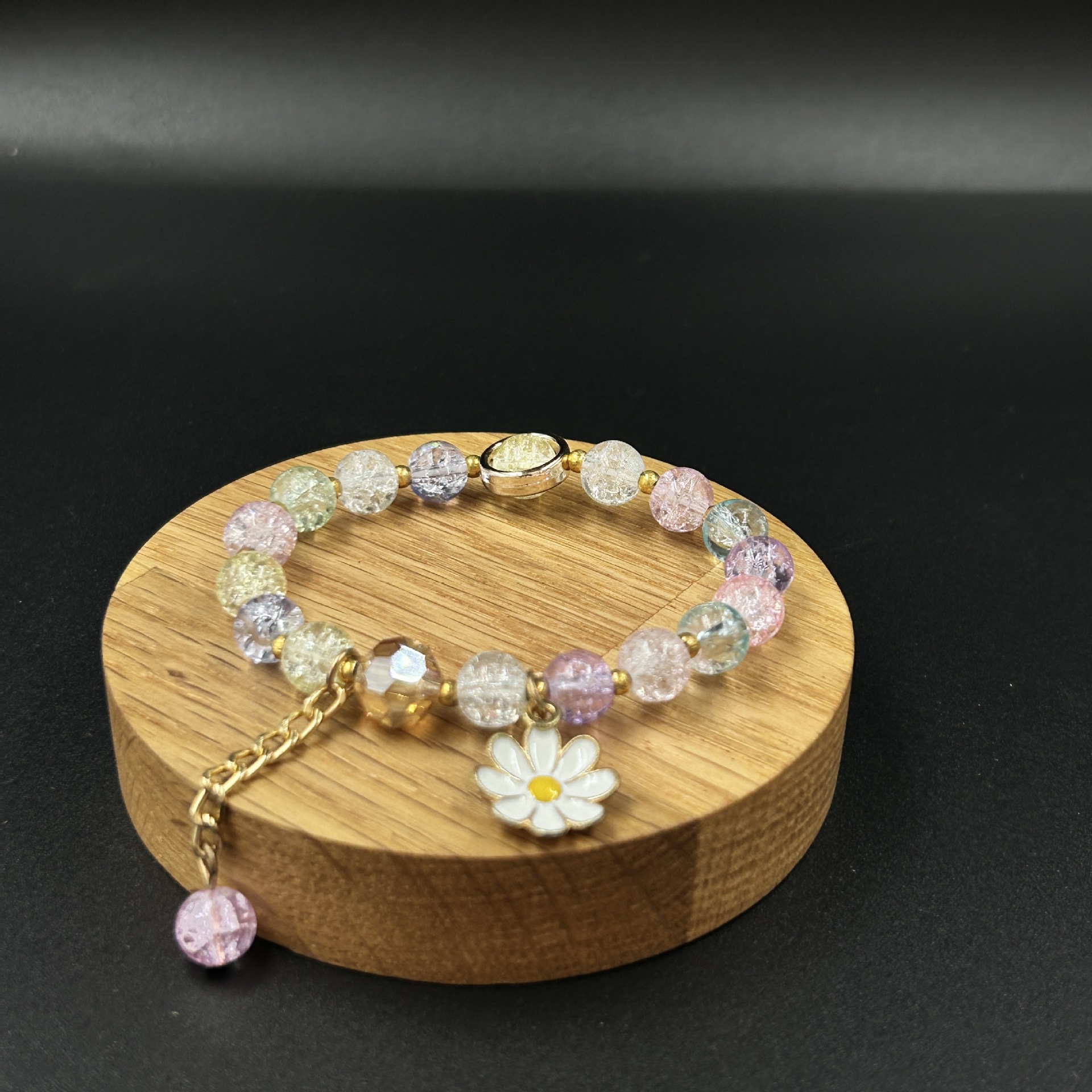 컬러 자연 색 구슬 팝콘 크리스탈