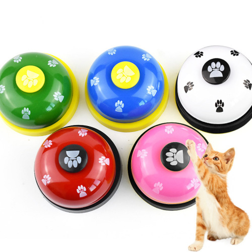 Pet bell ringer for cats and dogs, pet intellectual toy, footprint ring bell, dog paw print bell ringer