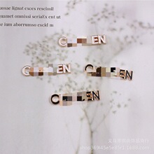 合金滴油英文字母材料配件  DIY头饰发饰手机壳饰品配件