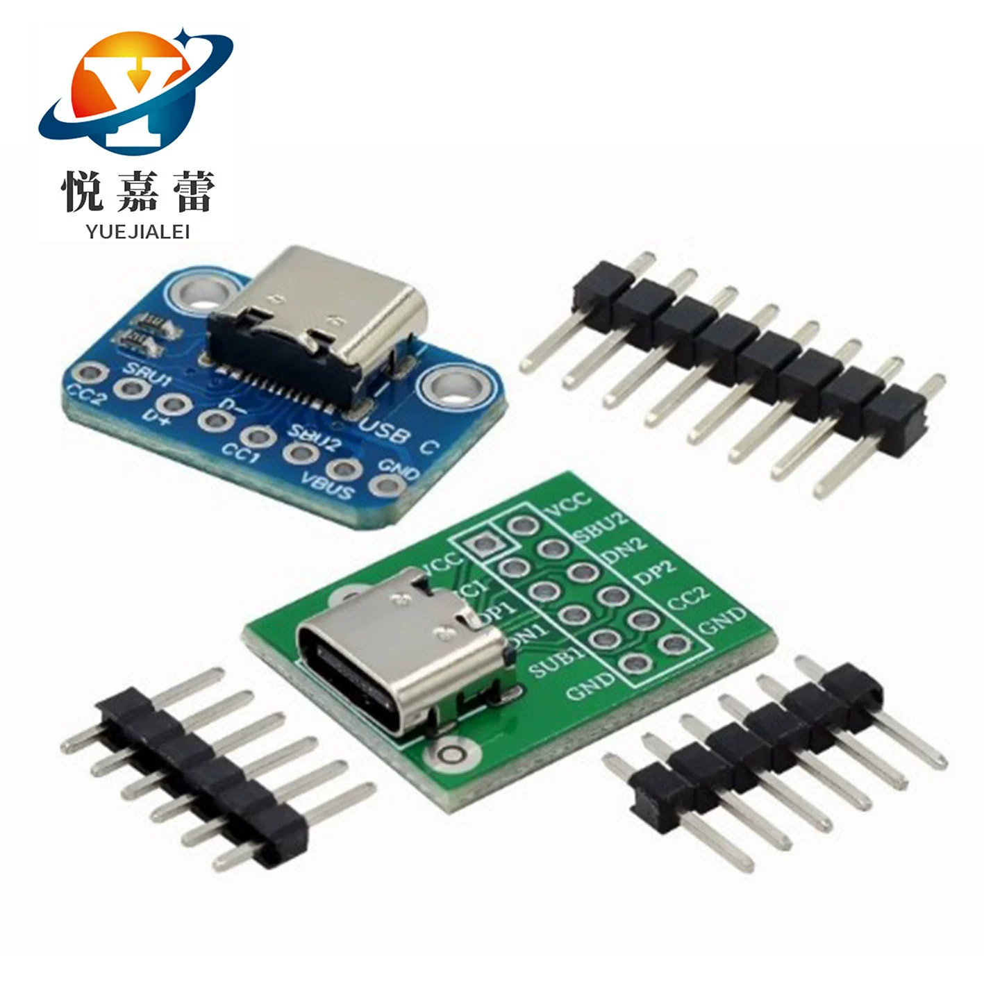 Плата адаптера типа USB TYPE-C 2. Подключение выдвижного резистора 54 мм CC1 CC2 5,1 K