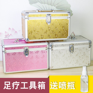Foot Bath Toolbox Technician Hand-held Massage Foot Therapy Ear-picking pedicure Upper Clock Box Beauty Salon Eyelash Nail Art Storage Box