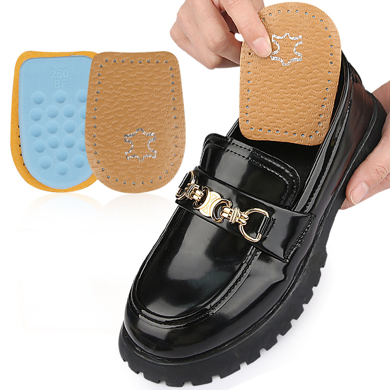 黄牛皮后跟垫  皮后跟垫 牛皮厚款 加厚减震 高跟鞋乳胶半码垫