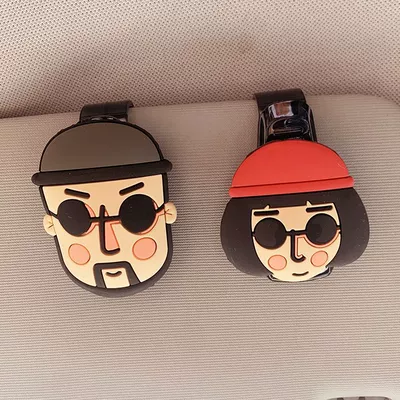 Car Glasses Clip/Bill Clip: visor storage box car sunglasses