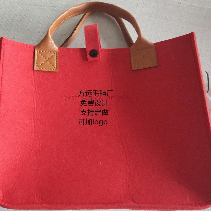 毛毡手提收纳包 宝宝周岁满月伴手礼 周岁礼袋 卡通伴手礼品袋