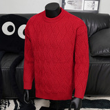 2026秋季圆领宽松针织线衫青少年运动透气厚款罗纹底摆，男装针织衫/毛衣，星座614