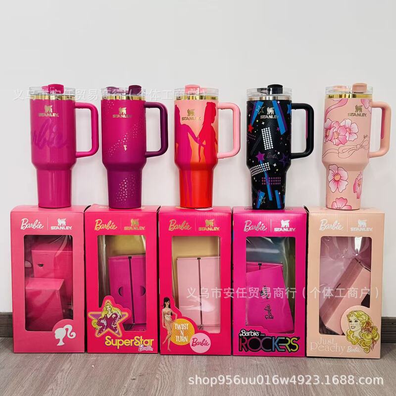 Cross-Border Hot-Selling Stanley Barbie Thermos Cup, Popular Stanley Barbie Series Limited Edition Ice Cup for Car Use Cross-Border Hot-Selling Stanley Barbie Thermos Cup, Popular Stanley Barbie Series Limited Edition Ice Cup for Car Use