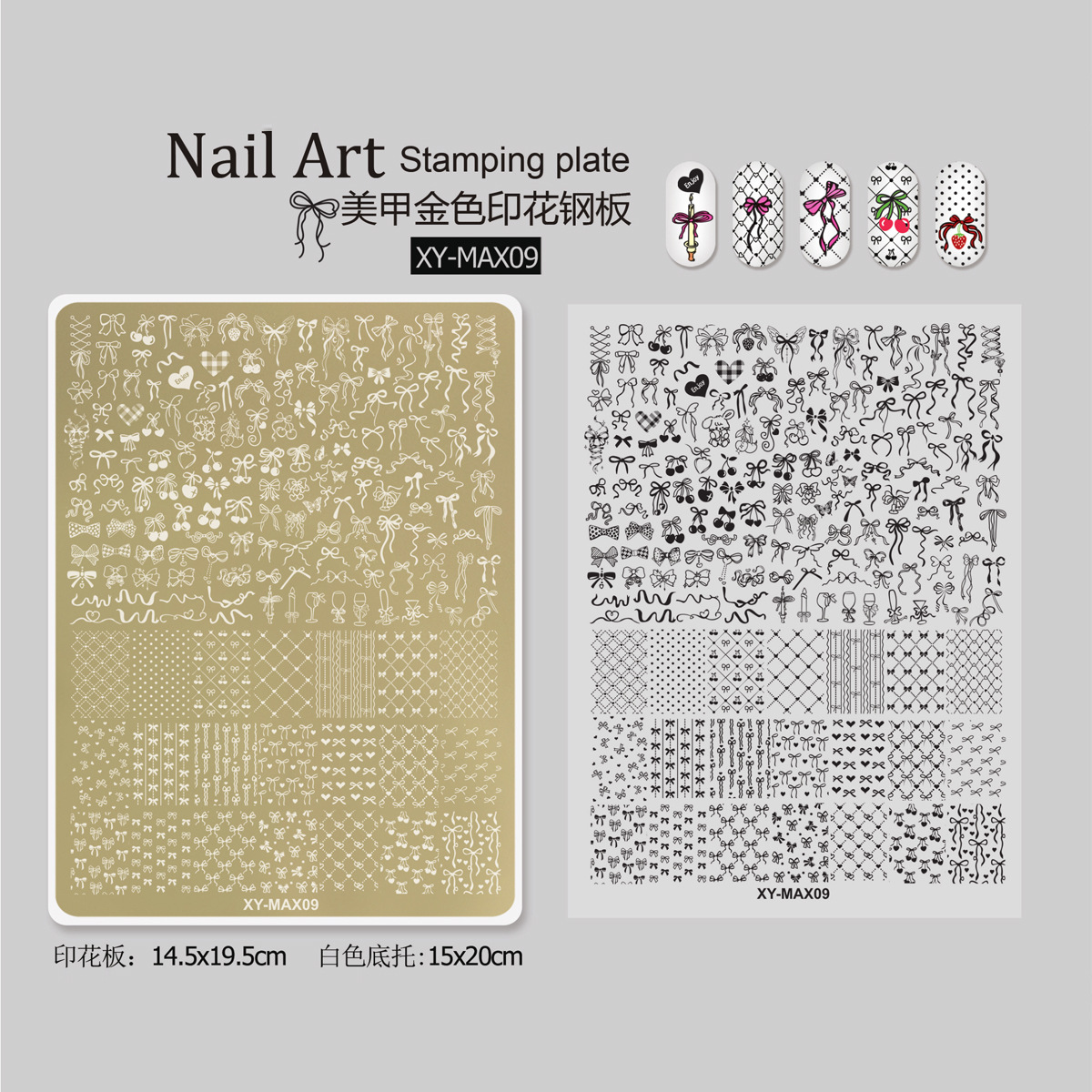 Pequeño libro rojo impresión de manicuras de gran tamaño mariposa flor estricta plantilla de transferencia de uñas francesa manicuras de huevo