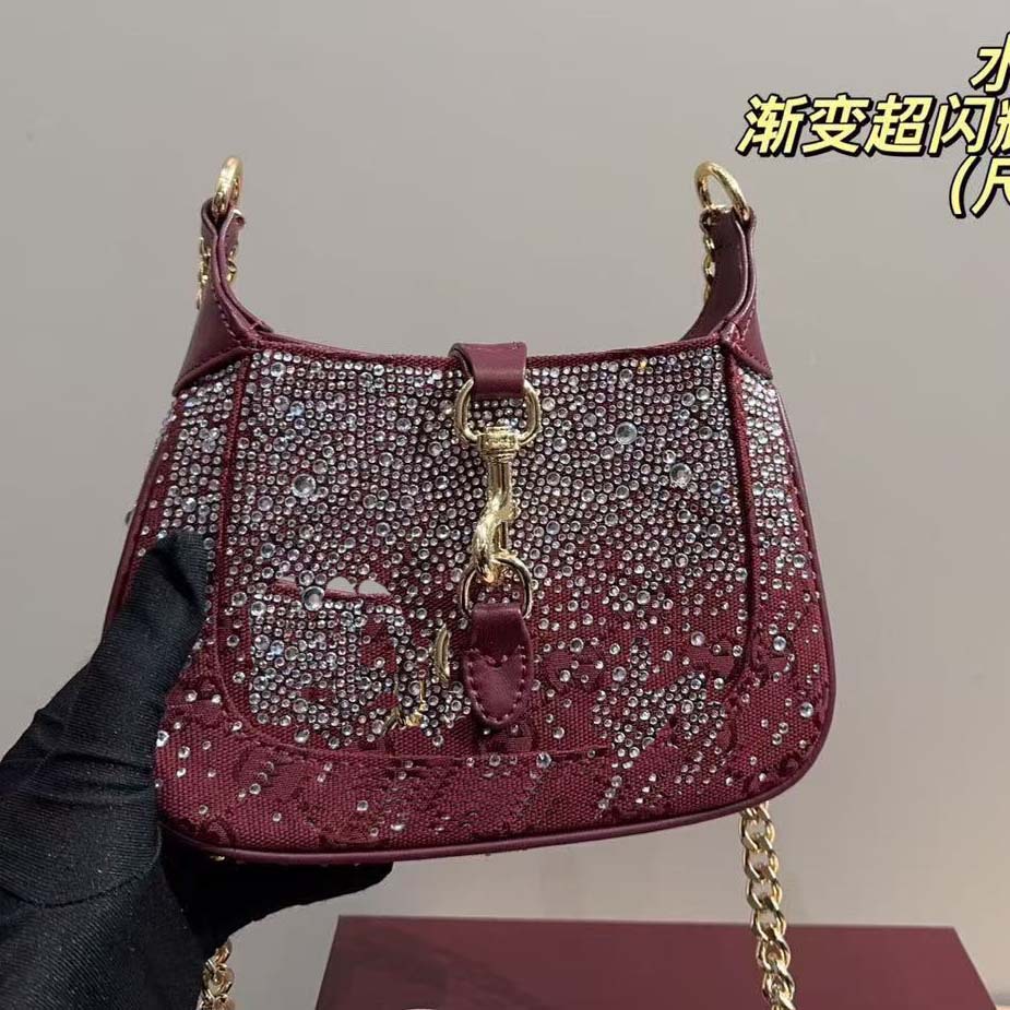 Original diamond underarm bag jacket1961 shoulder bag baguette bag handbag crossbody bag mini women's bag