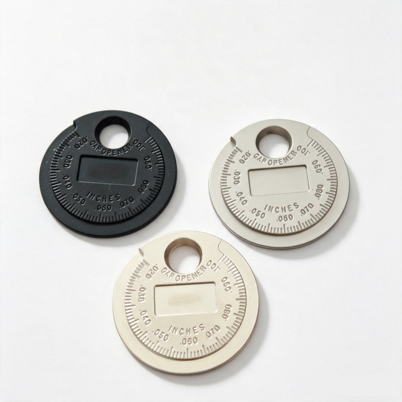 Spark Plug Gap Measurement Tool Metric and Imperial Coin-Type Spark Plug Gauge Inch