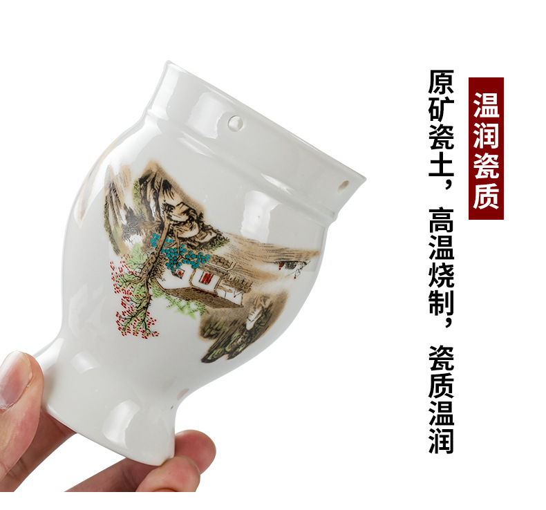 Ceramic Moxibustion Cup Massage Jar Multi-Function Warming Therapy Device for Home Body Care specifications